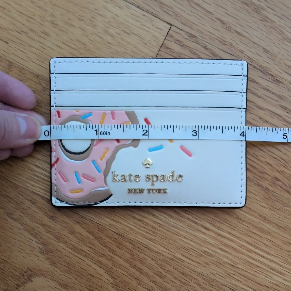 Kate Spade Pink and Cream Donut Card Holder - Picture 5 of 6